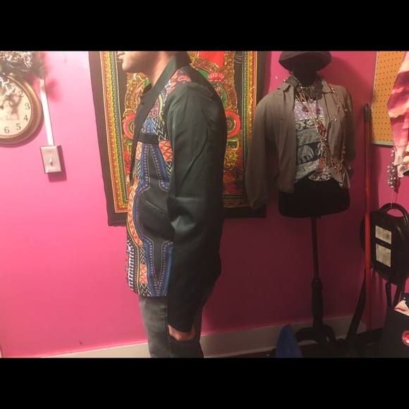 Dashiki Pattern Blazer - Picture 4 of 6